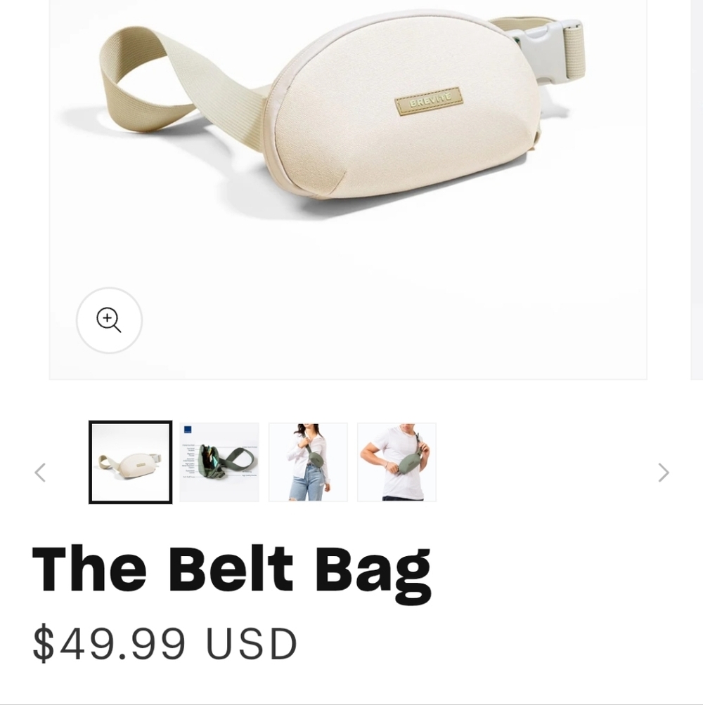 Brevite Beige Belt Bag - Picture 10 of 10